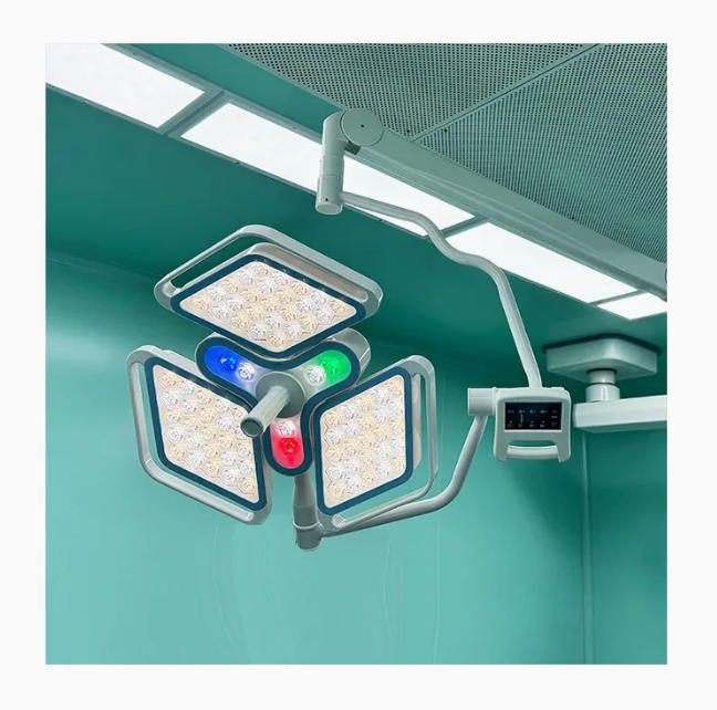 Ceiling Mounted Double Dome LED Operating Shadowless Lamp para sa Surgical Room Equipment
