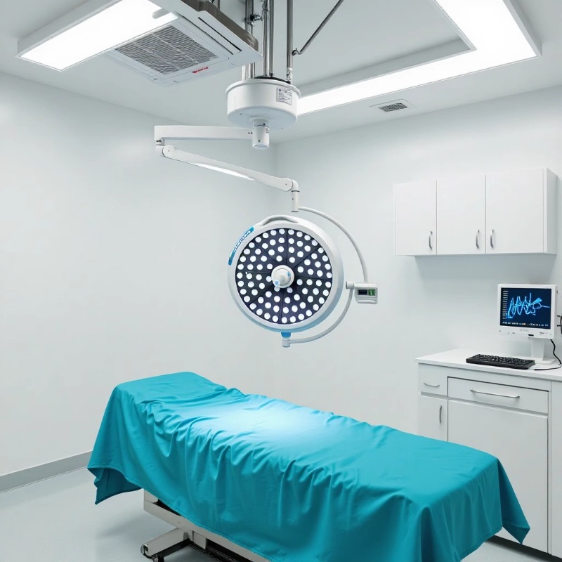 Ceiling Mounted Single Head LED Operating Light Walang Shadow Lamp para sa Surgical Room