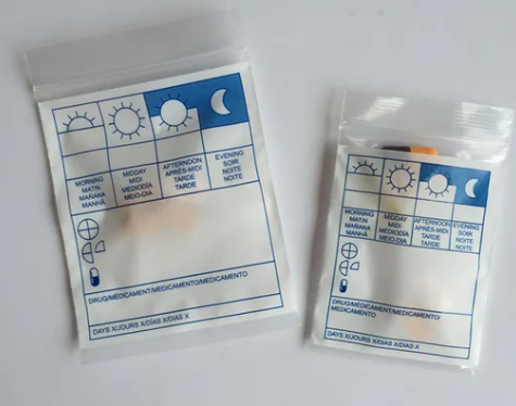 Packaging Plastic Medicine Ziplock Bags LDPE